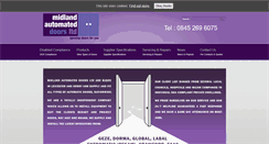 Desktop Screenshot of midlandautomateddoorsltd.co.uk